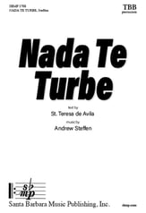 Nada Te Turbe TBB choral sheet music cover